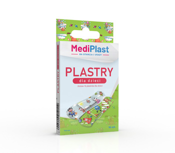 MediPlast na otarcia i urazy plastry dla dzieci 16 sztuk
