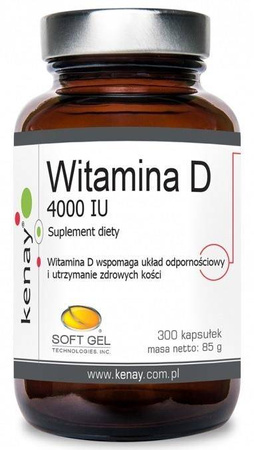 Kenay Witamina D3 4000 IU (300 kaps.)
