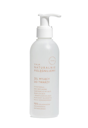 Ziaja Naturalnie Pielęgnujemy, żel myjący do twarzy 200ml