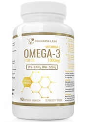 Progress Labs Omega 3 + Vit E 90 kaps.