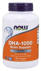 Now Foods DHA-1000 Brain Support 90 kaps.