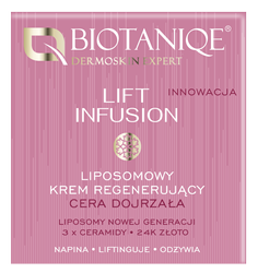 Biotaniqe- Lift Infusion, Liposomowy Krem Regenerujący 70+, 50 ml