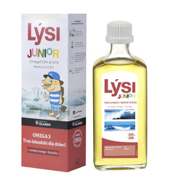 Lysi Tran islandzki Lýsi dla dzieci olej 240 ml o smaku mango-limonka