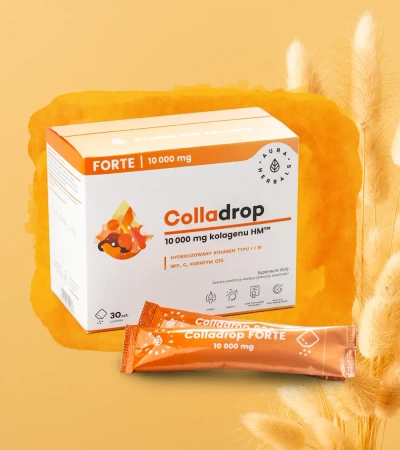 Aura Herbals - Colladrop Forte kolagen morski 10000 mg - 30 sasz.