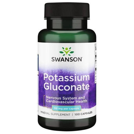 SWANSON Glukonian Potasu 99 mg (100 kaps.)