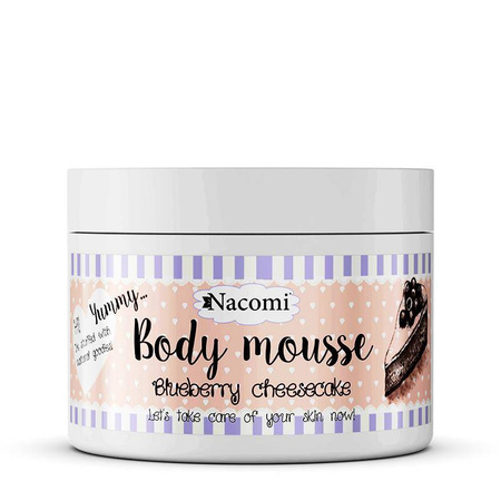 Nacomi - Wygładzający mus do ciała. Borówkowy sernik - 180 ml