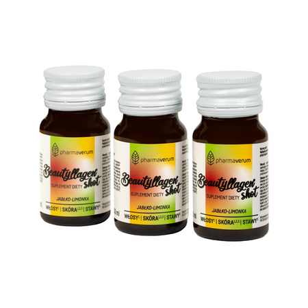 Pharmaverum Beautyllagen® shot 30 x 30 ml smak Jabłko - Limonka