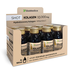 Ekamedica Zestaw Shot Kolagen Hydrolizat 15 000 mg 100 ml x 8 szt