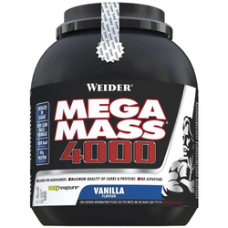 Weider Mega Mass 4000 gainer 3000g smak waniliowy