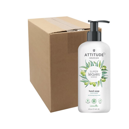 Attitude SUPER LEAVES™, Mydło do rąk w płynie o zapachu liści oliwnych, 473 ml