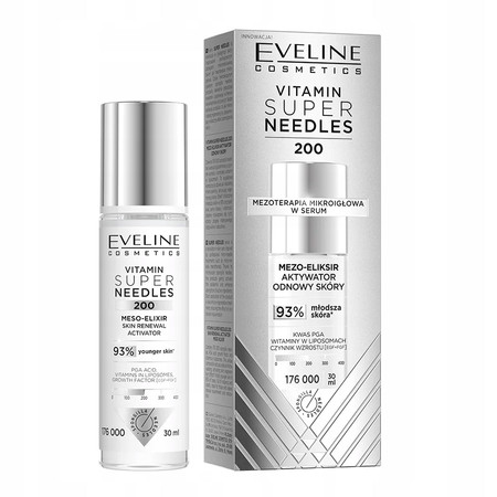 Vitamin Super Needles 200 mezo-eliksir aktywator odnowy skóry 30ml