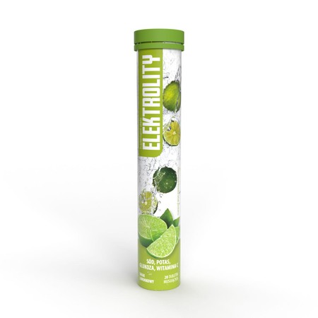 Elektrolity - smak limonki - 20 tabletek