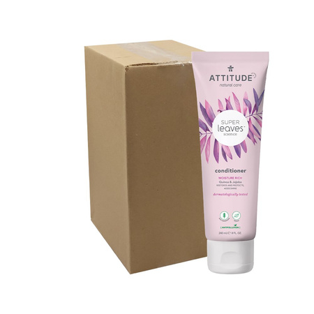 Attitude SUPER LEAVES™, Odżywka nawilżająca do włosów suchych, Quinoa i Jojoba, 240 ml