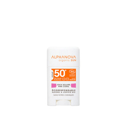 Alphanova Sun Bio, Krem z filtrem w sztyfcie, SPF50+, Pink Coral, 12 g