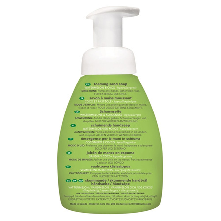 Attitude, Little Ones, Mydło w piance do rąk dla dzieci, Little Ones, Arbuz i Kokos, 295 ml