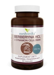 Medverita Berberyna HCL 98% + Cynamon 60 k
