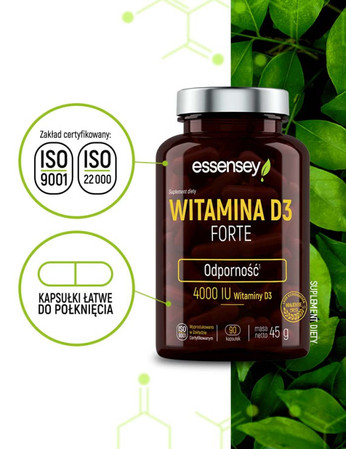 ESSENSEY WITAMINA D3 FORTE 90 kaps
