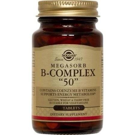 Solgar Megasorb B-Complex “50” - 100 tabl.