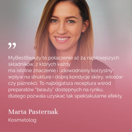 MyBestBeauty suplement na poprawę kondycji włosów, skóry i paznokci 90 kaps.