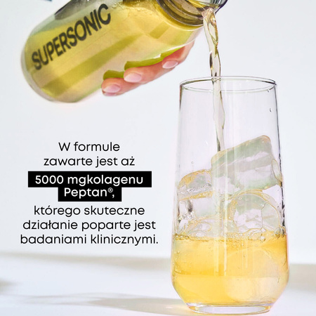SUPERSONIC Collagen Beauty Drink Tropic 185g (25 porcji) smak owoce tropikalne 