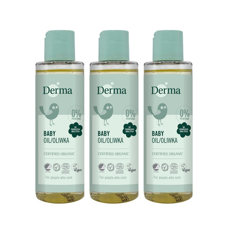 Zestaw: 3x Derma Eco Baby oliwka 150ml