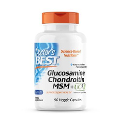 Doctor's Best Glucosamine Chondroitin MSM + UC-II na wsparcie stawów 90 kaps. vege