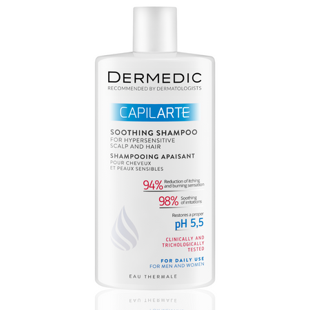 Dermedic CAPILARTE kojący szampon do włosów i nadwrażliwej skóry 300 ml