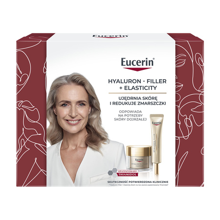 Eucerin Zestaw Hyaluron-Filler + Elasticity Krem na noc 50ml + Krem pod oczy SPF20 15ml