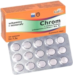 Gorvita Chrom + Zielona Herbata + Cynk 30 tabl.