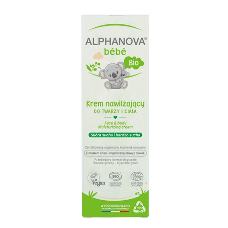 Alphanova Bebe mawilżający krem 75 ml