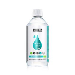 BeKeto - Organiczny Bio Olej MCT 100% C8 - kwas kaprylowy - 500ml