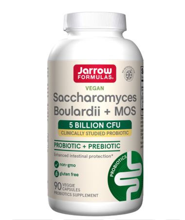 Jarrow Formulas Saccharomyces Boulardii + MOS - 90 kaps.