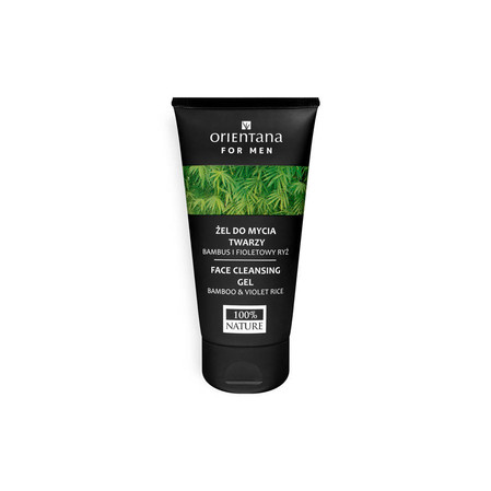 Orientana for men - Żel do mycia twarzy. Bambus i fioletowy ryż - 150 ml