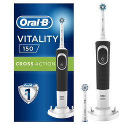 ORAL-B BRAUN SZCZOTECZKA ELEKTRYCZNA VITALITY D150 BLACK (1x crossaction + 1xSensi)