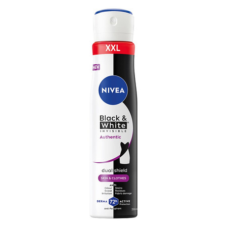 Black&White Invisible Authentic antyperspirant spray 250ml
