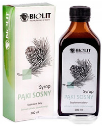 Biolit Syrop z pąków sosny na wsparcie układu oddechowego 200ml
