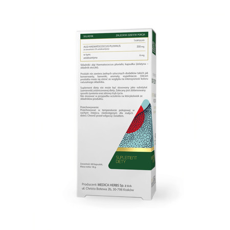 Medica Herbs Astaksantyna 6 mg (Haematococcus pluvialis) 60 kaps.