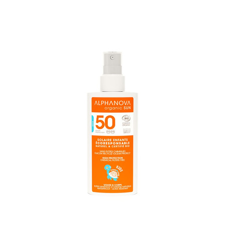 Alphanova Sun Bio, KIDS Spray Przeciwsłoneczny, filtr 50, 125g