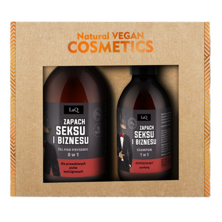 Zapach Seksu i Biznesu Czarny Mat zestaw żel pod prysznic 500ml + oczyszczający szampon 300ml