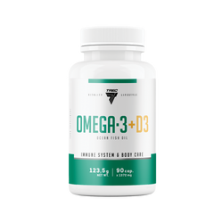 Trec OMEGA 3 + D3  kwasy omega 3 + witamina D3 - 90 kaps.