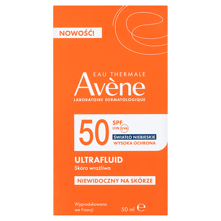 Avène Ultrafluid wysoka ochrona SPF 50 50 ml