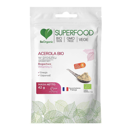 Acerola z Witaminą C w proszku BIO 42 g