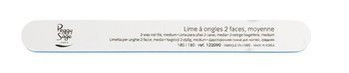 2-Way Nail File Medium pilnik do paznokci dwustronny 180/180 biały 1szt