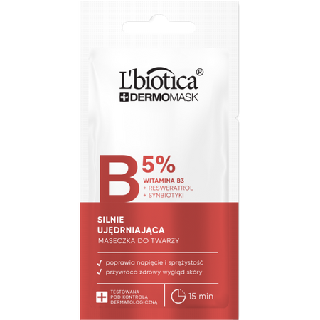 L'biotica Dermomask silnie ujędrniająca maska z witaminą B3 8ml