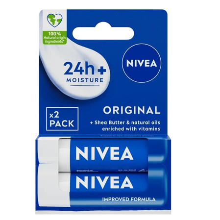 Pielęgnująca pomadka do ust Original 2x4.8g