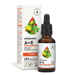 Aura Herbals − Witamina A + E w kroplach − 30 ml
