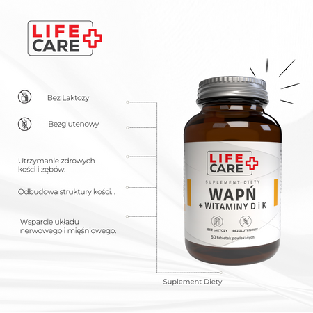 Life Care Wapń + Witaminy D i K