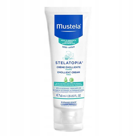 Mustela Stelatopia® Krem emolient do twarzy 40ml