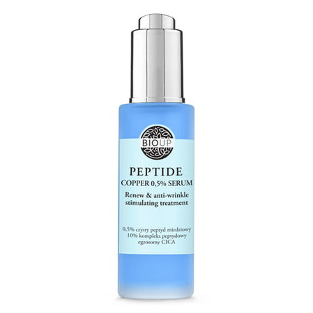 Bioup Odnawiające serum ujędrniające i przeciwzmarszczkowe z czystym peptydem miedziowym 0,5% 30ml