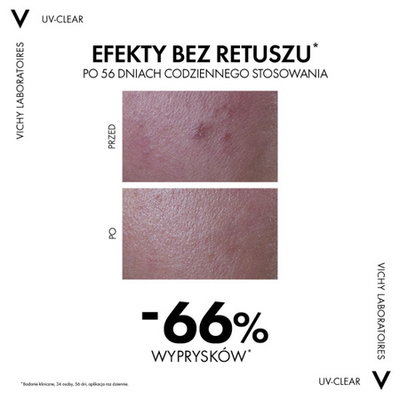 Vichy Capital Soleil UV-Clear SPF 50+ fluid przeciw niedoskonałościom